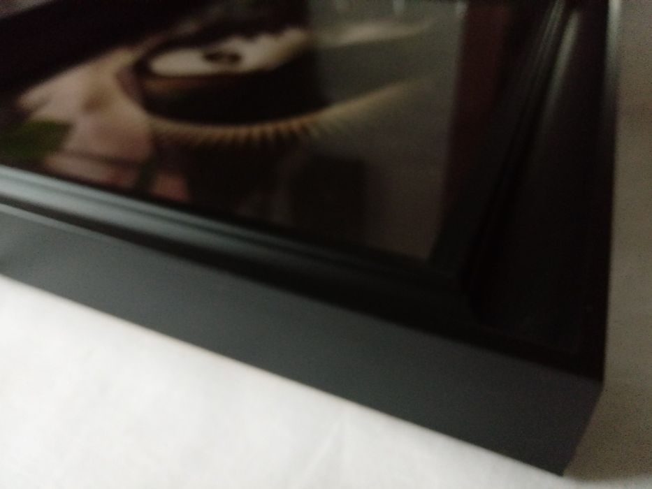 przedwojenny obraz oleodruk Matka Boska Bolesna czarna NOWA rama