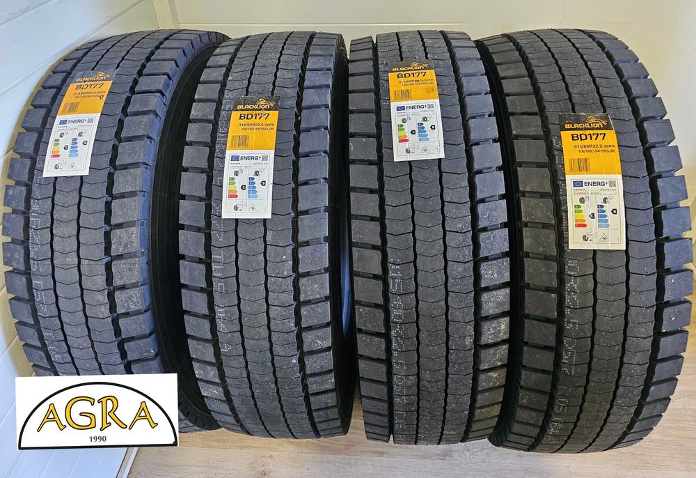 315/80R22.5 (1200netto)  BLACKLION BLACK LION opona nowa napęd BD177