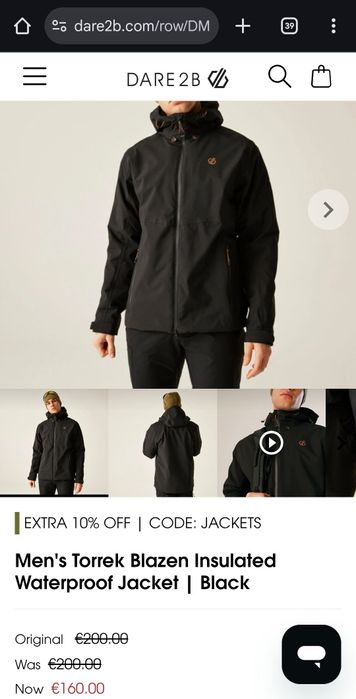 США! Круті чоловічі лижні костюми Dare 2B Оригінал! Мембр. 30к/30к M,L