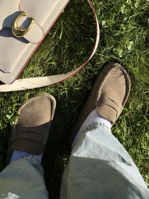 Замшеві шльопанці   Мюлі клоги біркеншток birkenstock naples