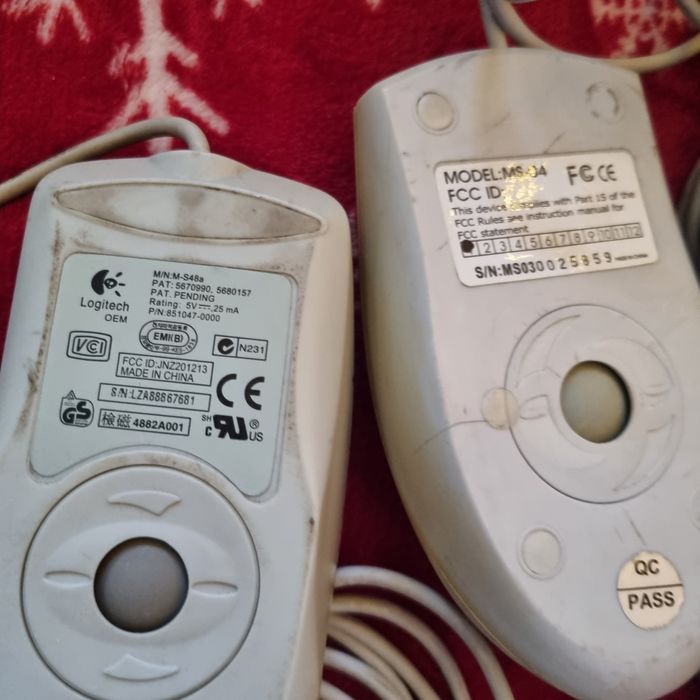 Zestaw Retro Myszek Logitech Atech mint