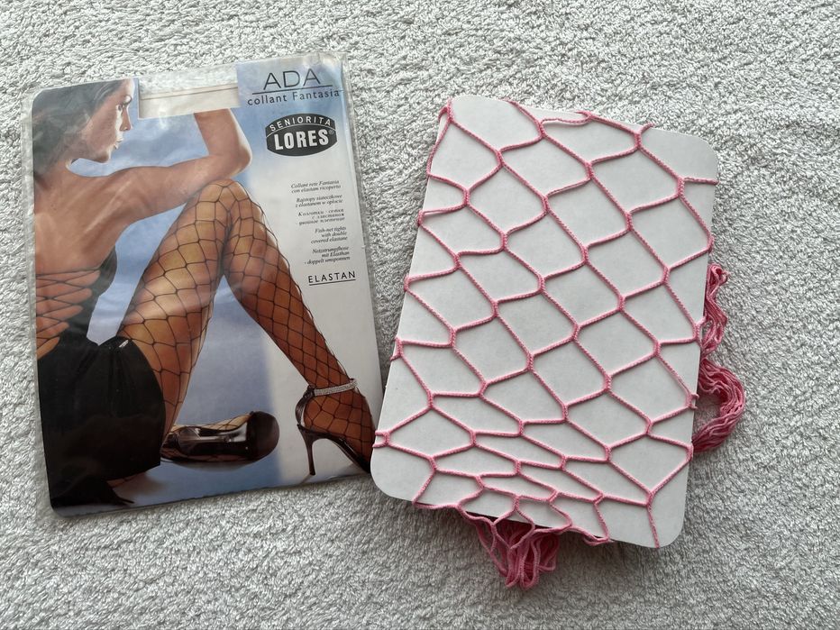 NOWE rajstopy kabaretki duże oczka