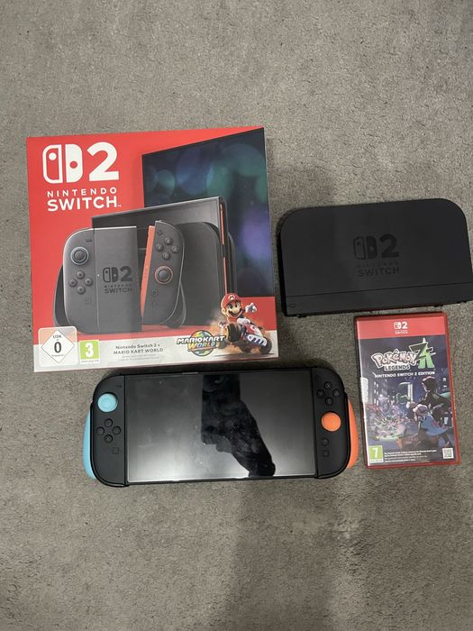 Nintendo Switch 2 + etui + grip + gra