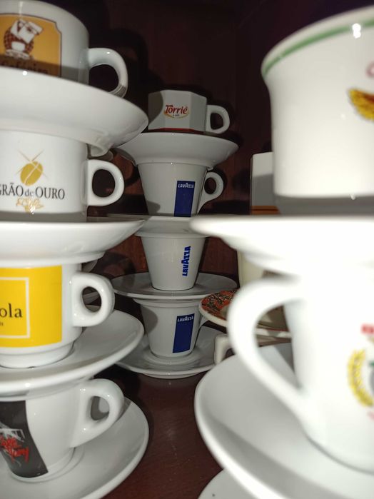 Chávenas de café de coleção