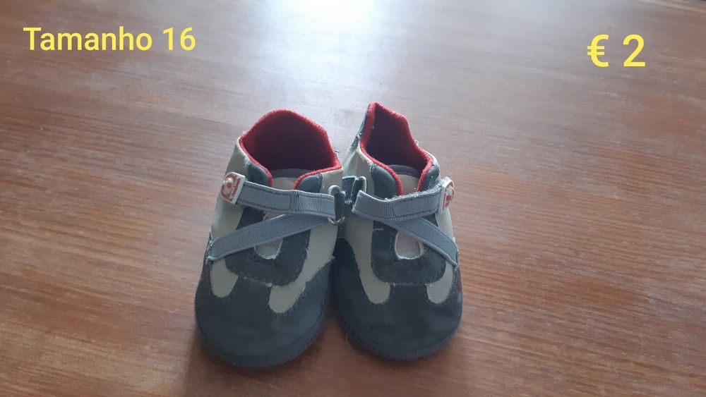 Calçado bebé e criança - Tamanhos 16 a 24