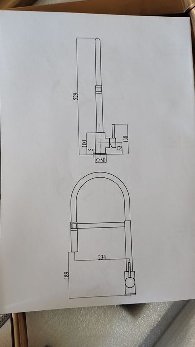 Bateria zlewozmywakowa Quadron Scarlett biało-miedziana