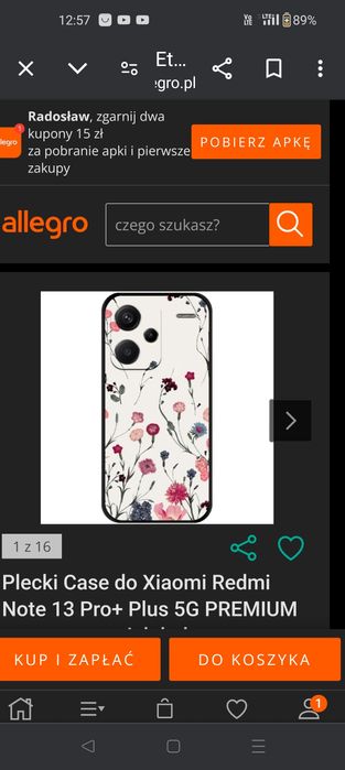 Xiaomi Redmi Note 13 Pro Plus 5G CASE PLECKI