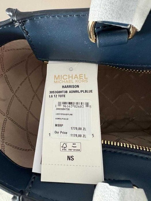 MICHAEL KORS Duża torebka shopper Harrison - butik ZakupUDany - wysyłka GRATIS
