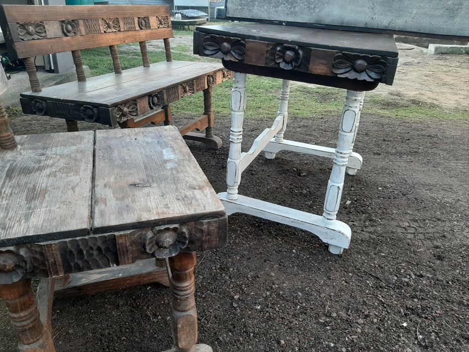 Stare meble  drewniane rzeźbione