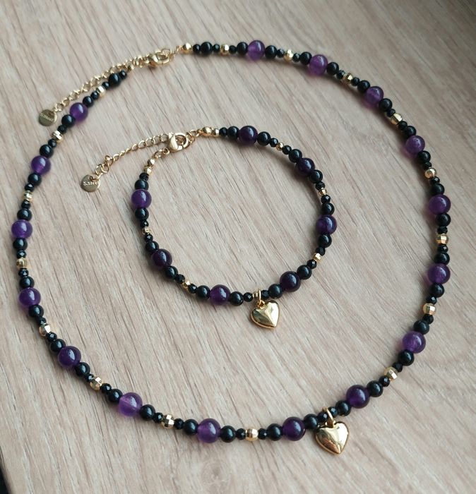 Komplet. Kamienie naturalne