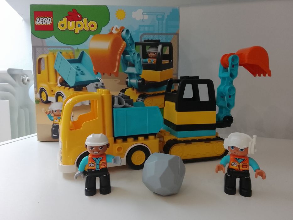 LEGO DUPLO 10931 – Ciężarówka i koparka gąsienicowa