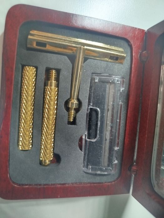 Conjunto de lâmina de barbear para viagem