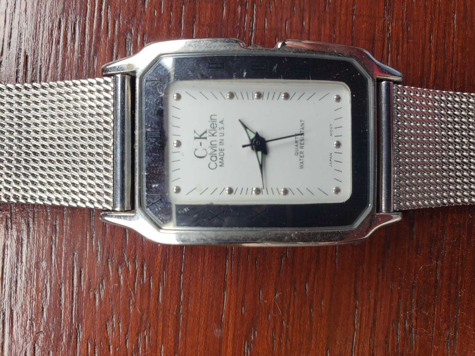 Relogio Calvin Klein Vintage, Bracelete em malha de Aço