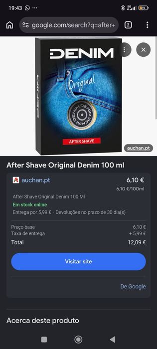 After shave denim original