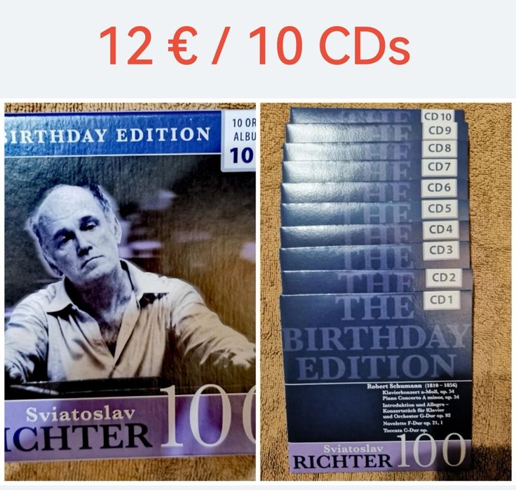 Caixas de CDs, DVDs e livros musicais