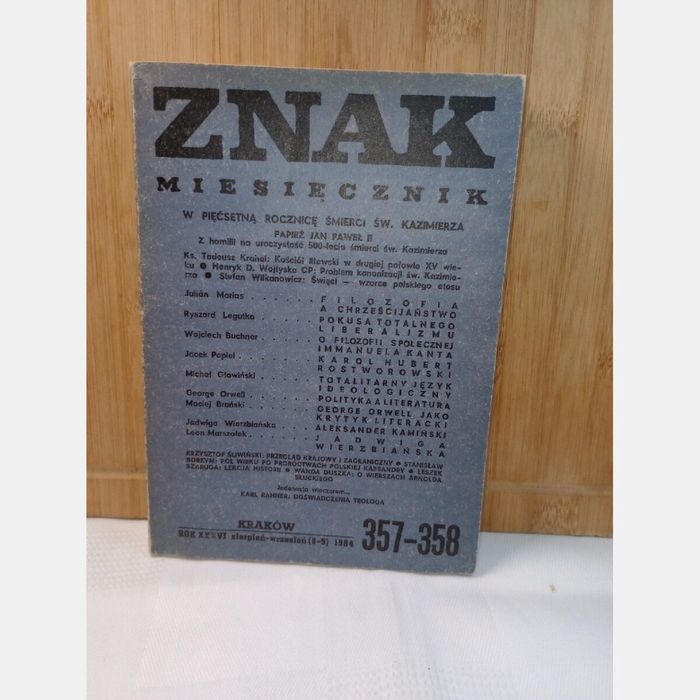 Znak. Miesięcznik. Nr.8-9/357-358.1984