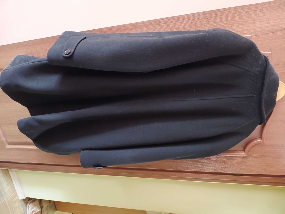 Даром Днепр мужское кашемировое черное польто р 60-64 рост от 190 см