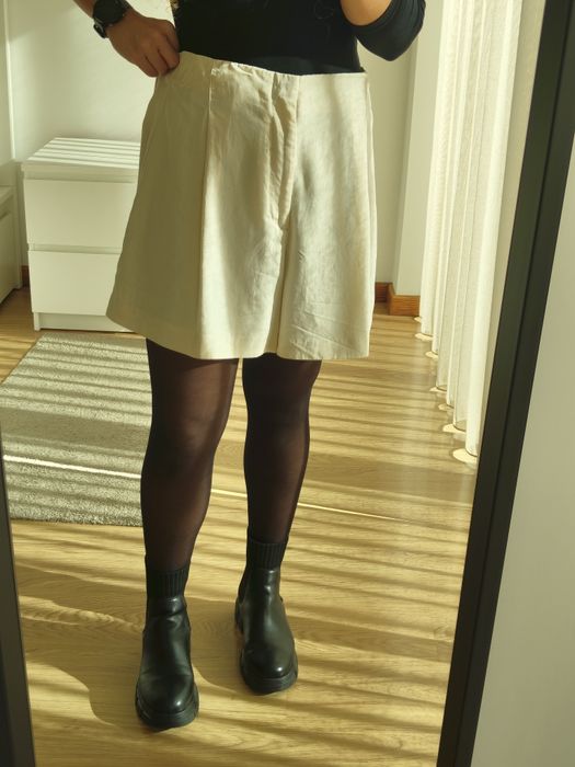 Calções Zara beges