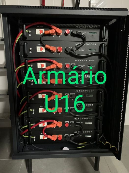 Armário Bastidor para baterias de rack Pylontech MeterBoost Fox U6 U9 ...