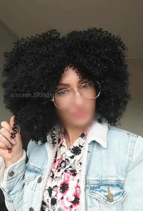 Peruka nowa afroloki czarne jak naturalne na co dzień sklep