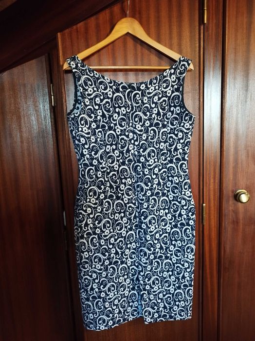 Vestido decote barco