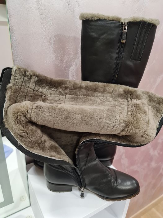 Зимові сапожки шкіряні 38