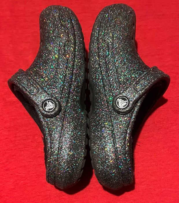 Crocs утеплені капці крокси оригінал з блискітками М4W6 23,5см р.37