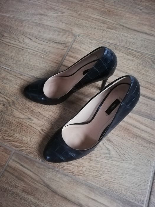 Szpilki Mango Skóra 36