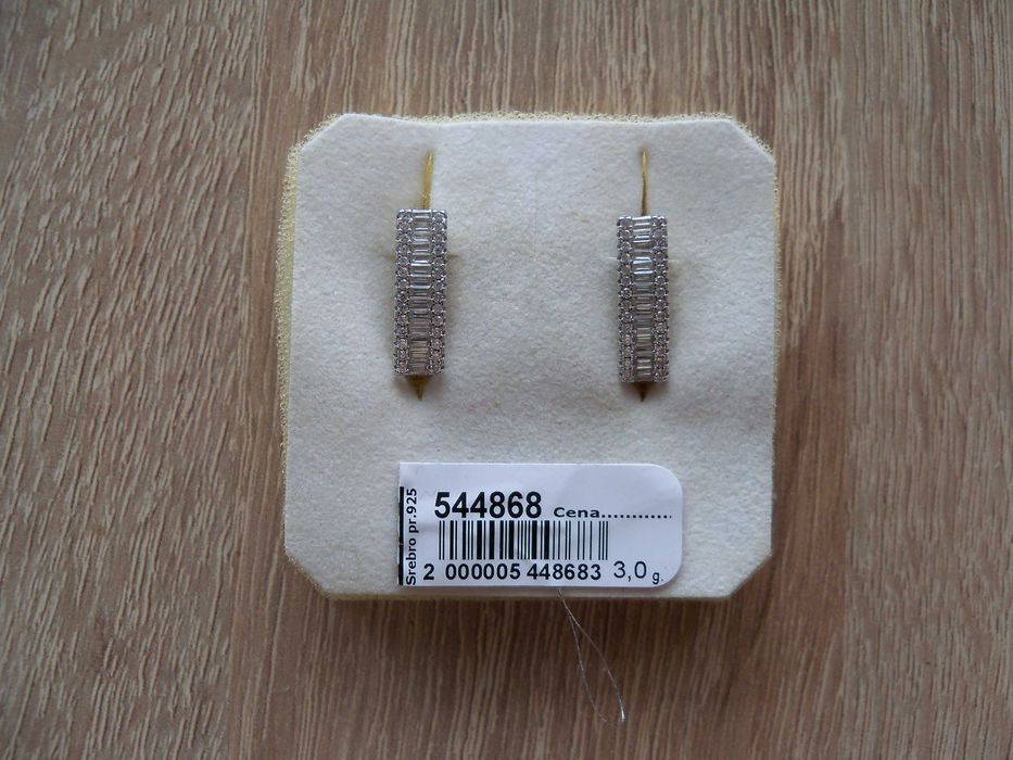 Kolczyki srebrne, srebro 925