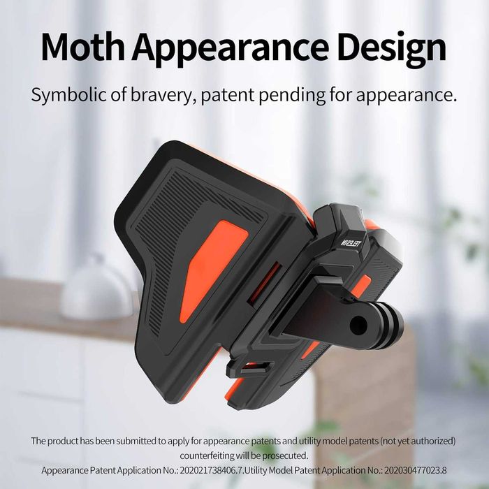 TELESIN Suporte para capacete de mota GoPro