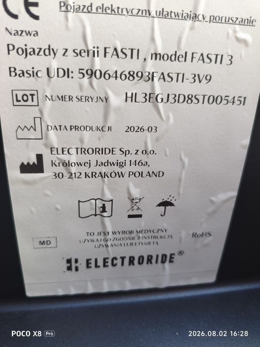 Skuter trójkołowy Fasti 3