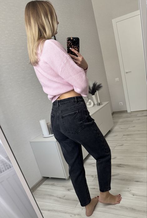 Джинси темно-сірі моми р.28/М