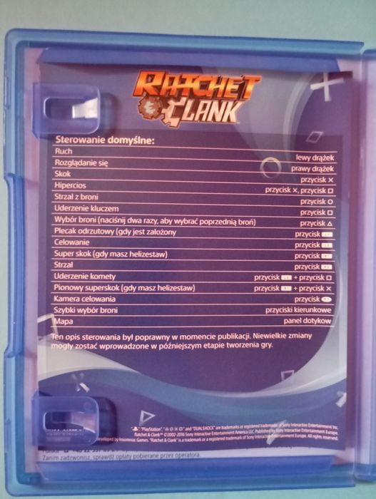 Ratchet clank ps4 PL