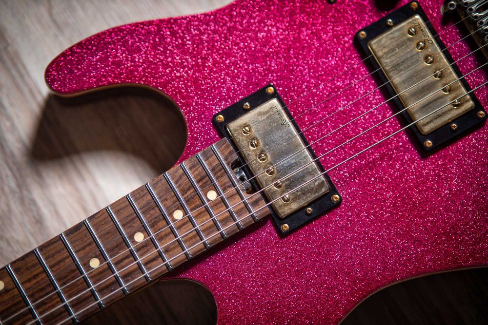 Harley Benton Fusion-III HH EB PSP Gloss Purple Sparkle