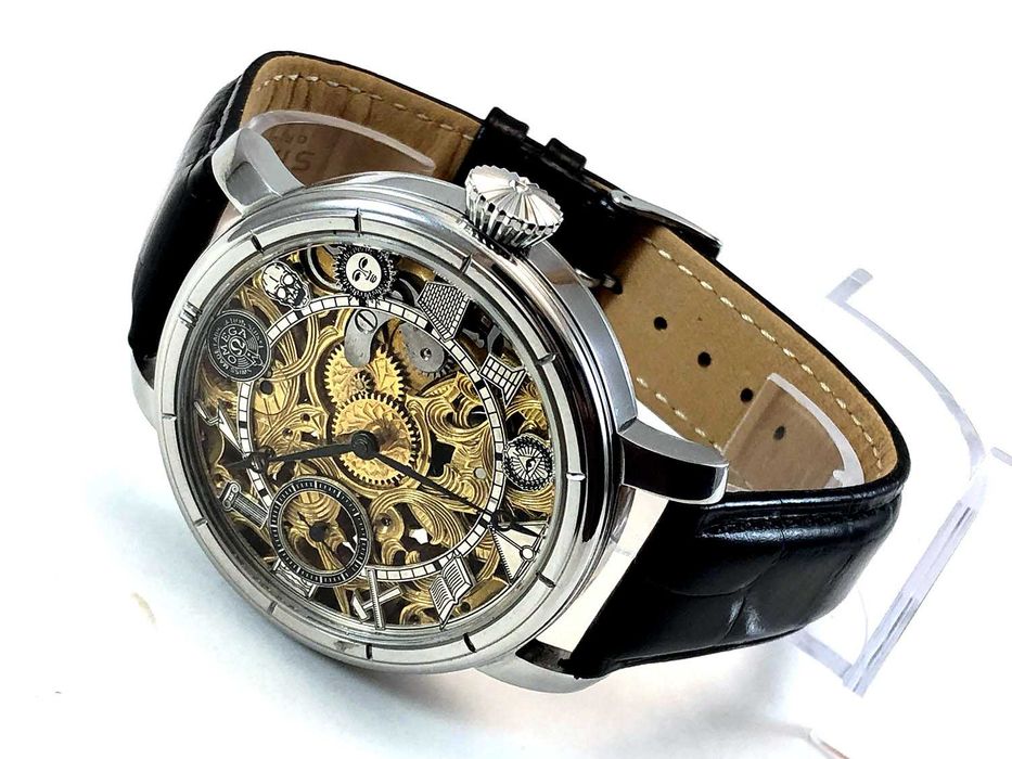 OMEGA SKELETON , MASONIC DIAL - мужские наручные часы