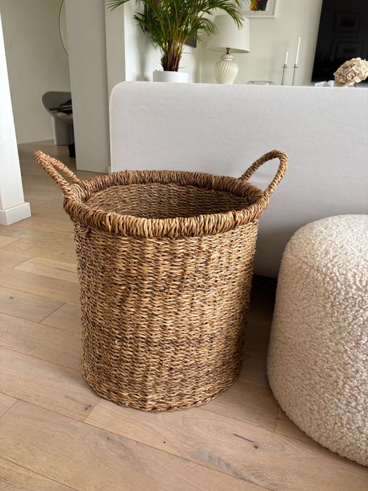 Duży kosz z trawy morskiej Zara Home