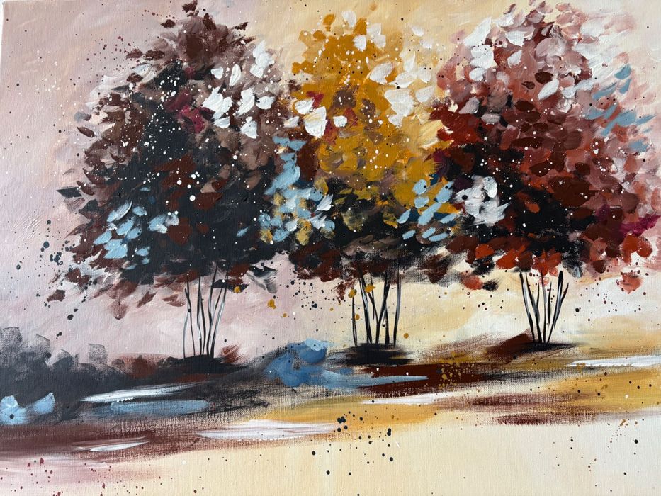 Pintura a óleo “Trees” (Monika Spiewak)