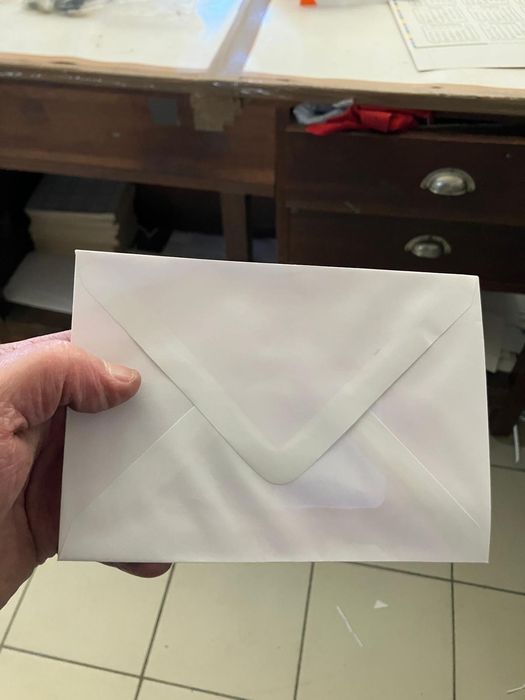 Envelopes de vários tamanhos