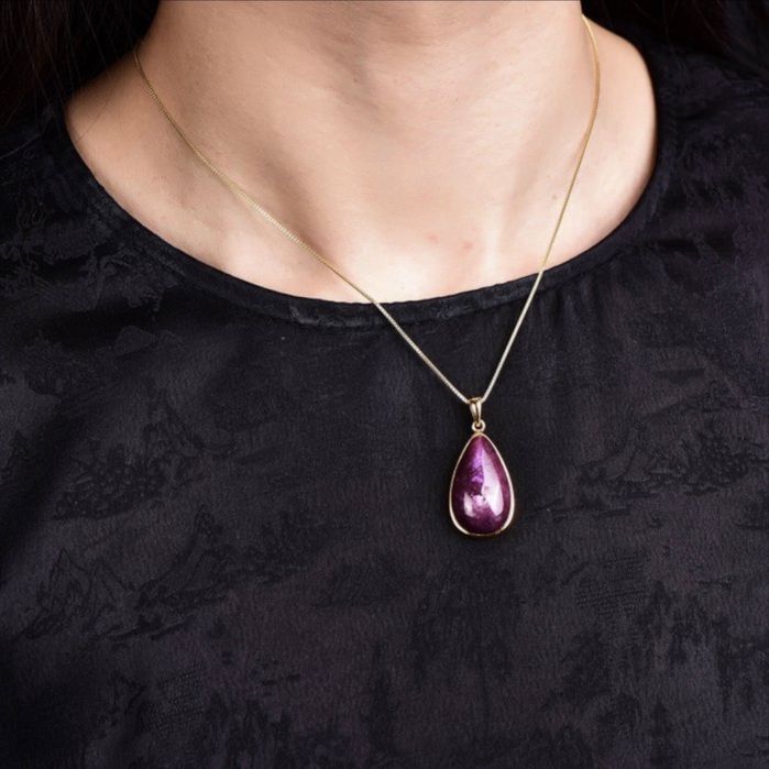 Colar de Ruby natural 6.82g