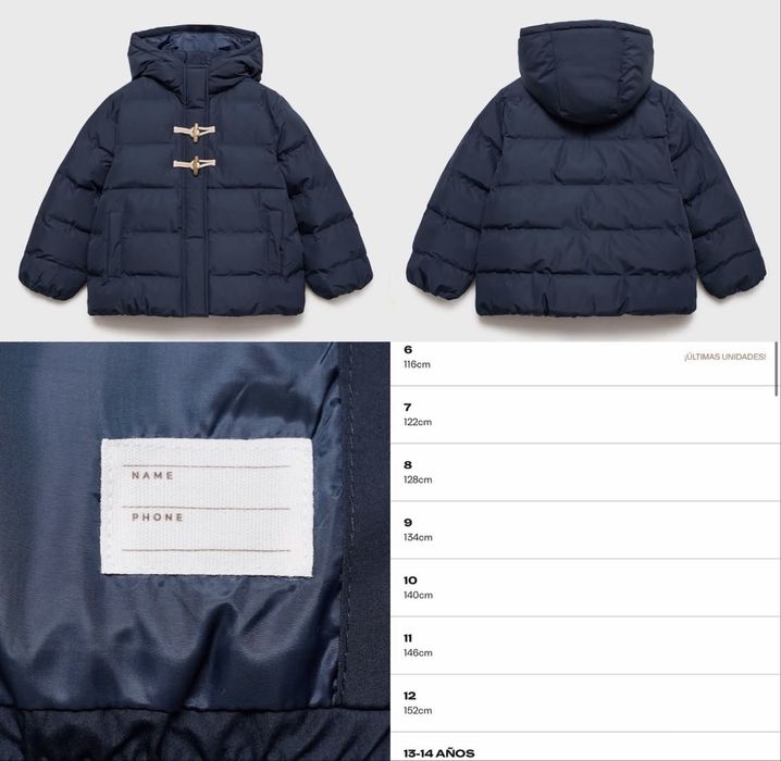 Куртка mango для дівчинки