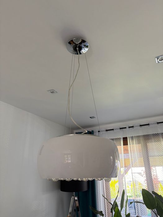 Lampy z kryształkami szklanymi do salonu