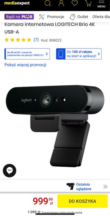 Logitech Brio 4K UHD webcam