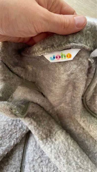 Joha beżowy kombinezon 100% merino rozmiar 68/74