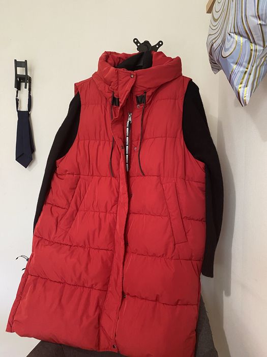 Жилетка  пуховик удлиненная большой размер