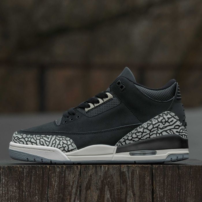 Мужские кроссовки Nike Air Jordan Retro 3 Off Noir "Black" 40-46
