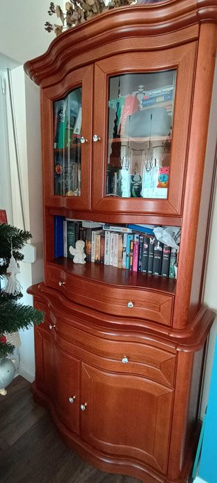 Zestaw mebli Olejnikowski szafka RTV, serwantka, komoda i witryna