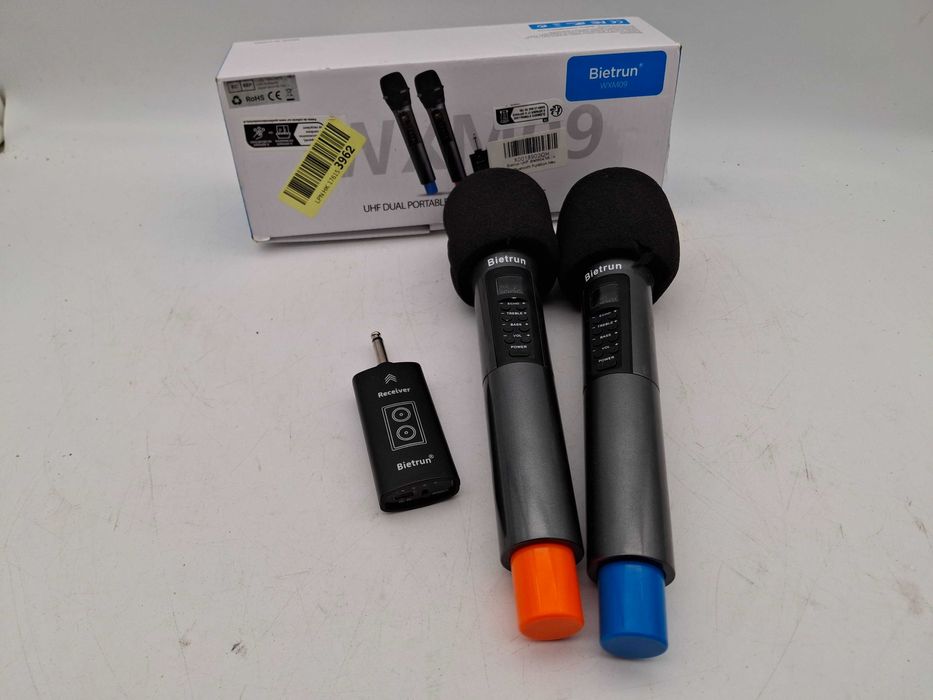 Bezprzewodowe mikrofony Bietrun  JAK NOWE!