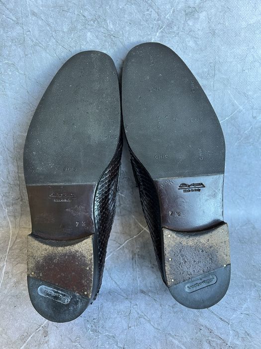 Santoni туфли мужские кожа питона 41.5