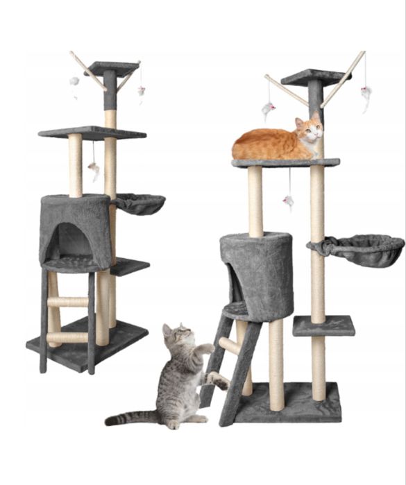 Когтеточка домик 139 см • для кота • кігтеточка для кота