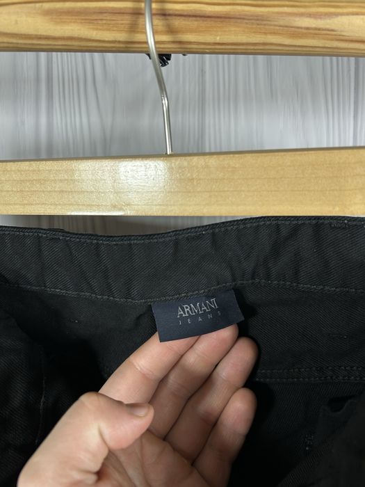 Armani Jeans Black Metal Logo джинси з гарним дизайном штани Оригінал!